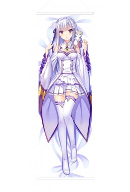 Emilia Re Zero Anime Wall Poster Banner Japanese Art