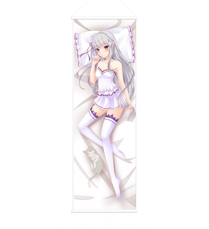 Emilia Re Zero Anime Wall Poster Banner Japanese Art