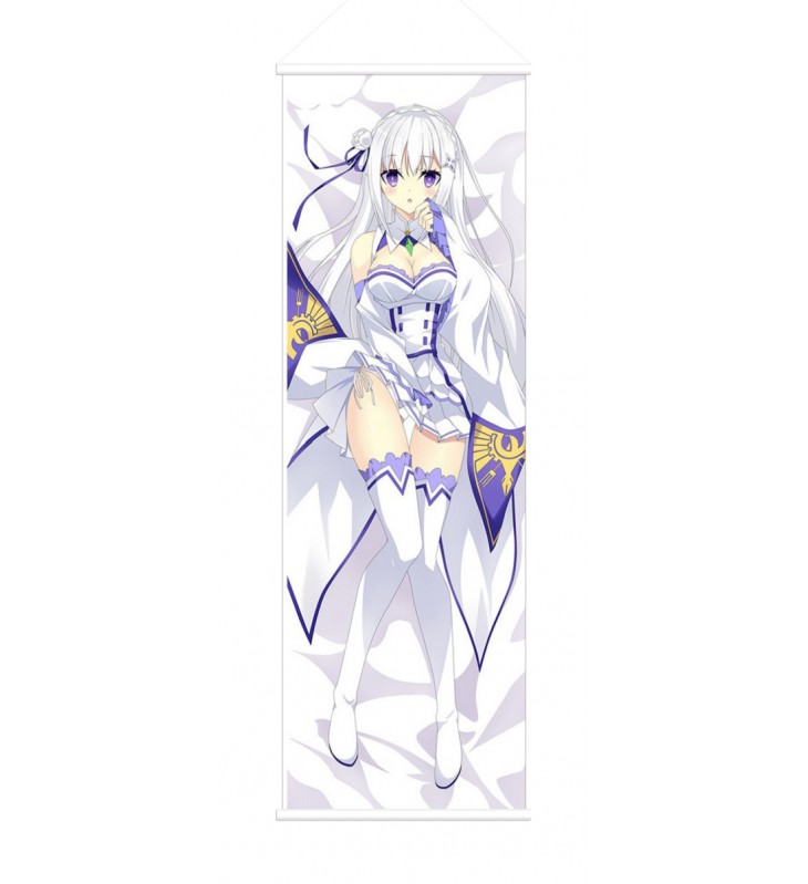 Emilia Re Zero Anime Wall Poster Banner Japanese Art