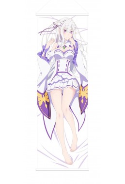 Emilia Re Zero Anime Wall Poster Banner Japanese Art