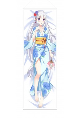 Emilia Re Zero Anime Wall Poster Banner Japanese Art