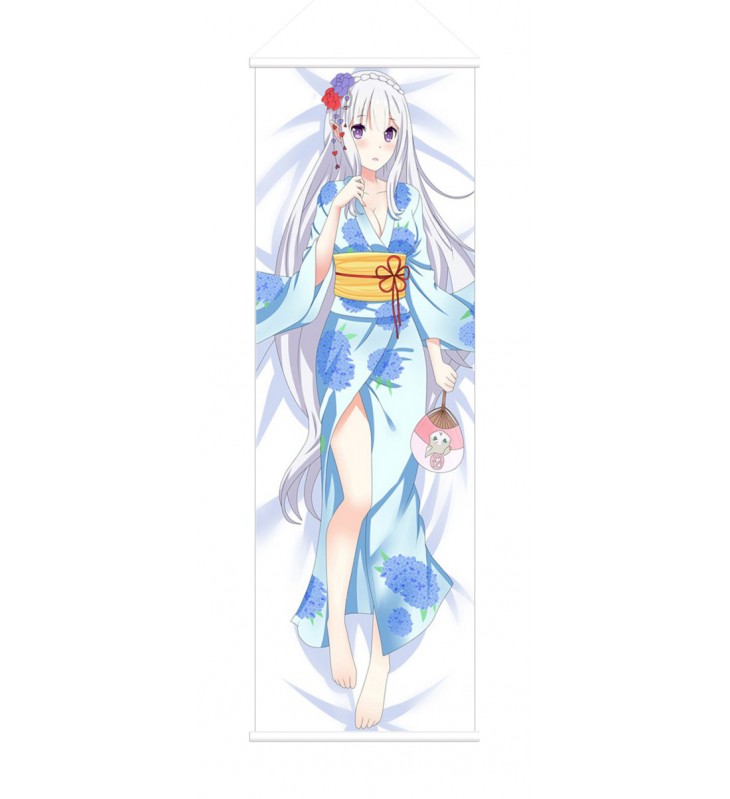 Emilia Re Zero Anime Wall Poster Banner Japanese Art