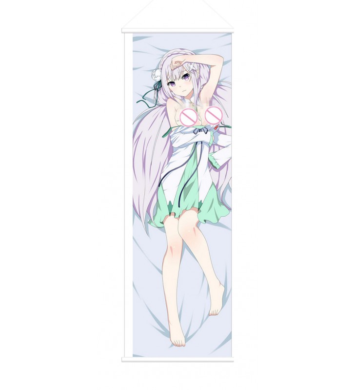 Emilia ReZero Anime Wall Poster Banner Japanese Art