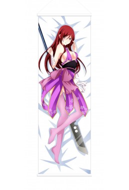 Erza Scarlet Fairy Tail Anime Wall Poster Banner Japanese Art