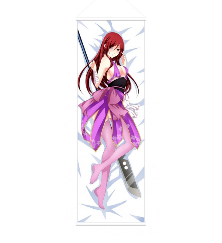 Erza Scarlet Fairy Tail Anime Wall Poster Banner Japanese Art