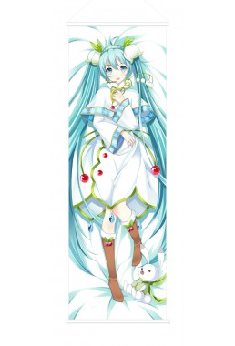 Hatsune Miku Scroll Painting Wall Picture Anime Wall Scroll Hanging Deco