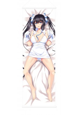 Hestia DanMachi Scroll Painting Wall Picture Anime Wall Scroll Hanging Deco