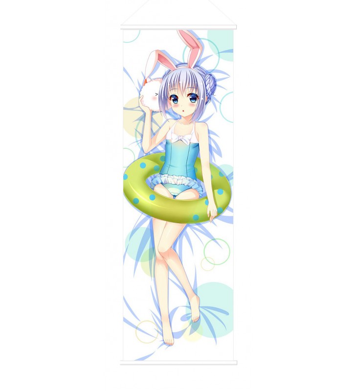 Is the Order Rabbit Scroll Painting Wall Picture Anime Wall Scroll Hanging Deco