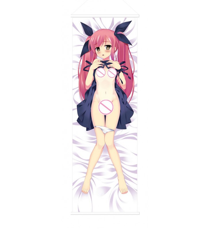 Kawaii Chibi Girl Scroll Painting Wall Picture Anime Wall Scroll Hanging Deco