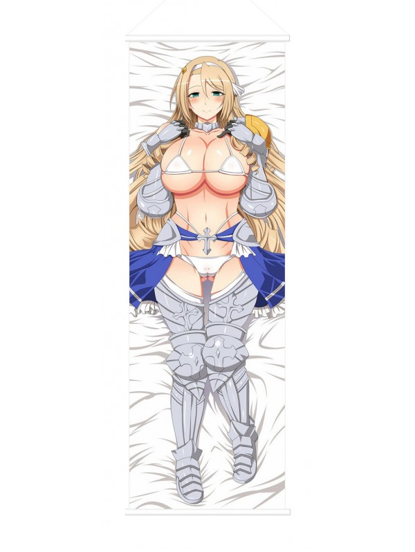 Lady Knight Scroll Painting Wall Picture Anime Wall Scroll Hanging Deco