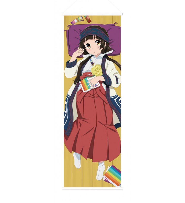 Machi Amayadori Kuma Miko Girl Meets Bear Anime Wall Poster Banner Japanese Art