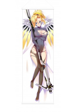 Mercy Overwatch Anime Wall Poster Banner Japanese Art