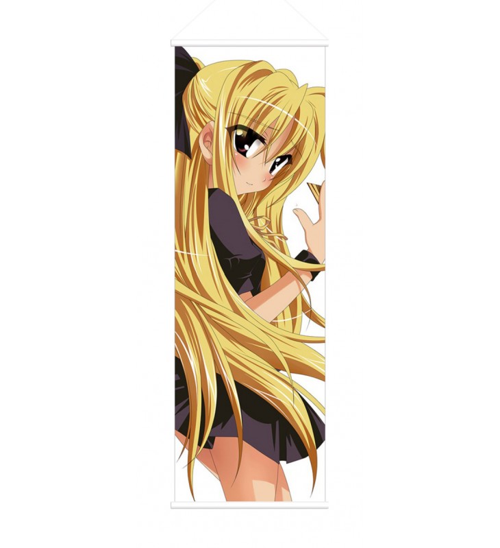 Nanoha Takamachi and Fate Testarossa Magical Girl Lyrical Nanoha Anime Wall Poster Banner Japanese Art