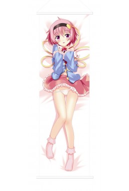 Pink Haired Kawaii Girl Japanese Anime Painting Home Decor Wall Scroll Posters
