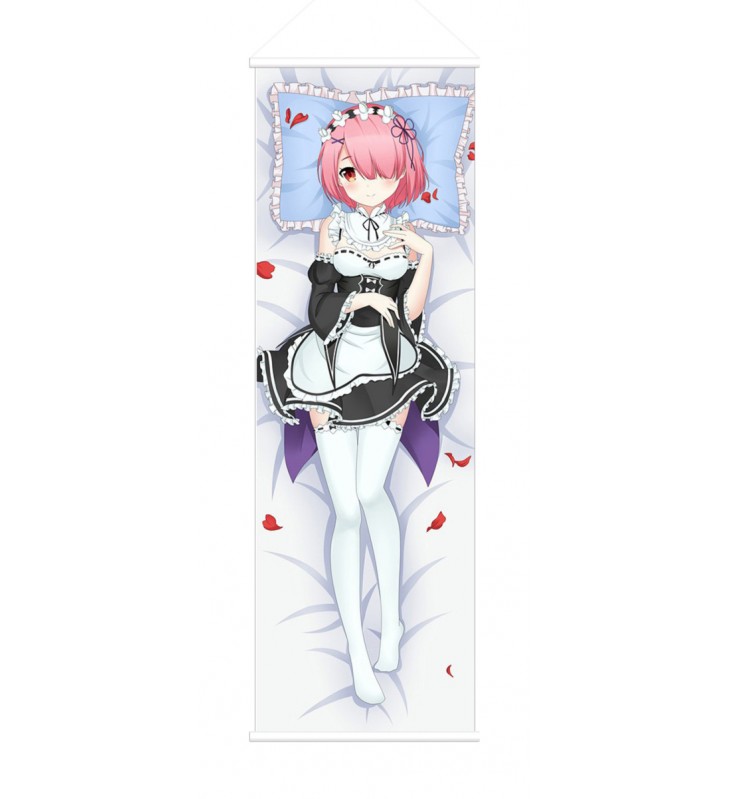 Ram and Rem Re Zero Anime Wall Poster Banner Japanese Art