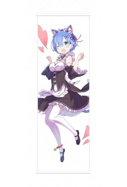 Rem Re Zero Anime Wall Poster Banner Japanese Art