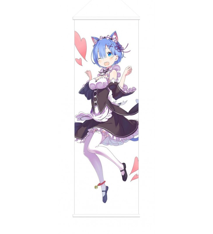 Rem Re Zero Anime Wall Poster Banner Japanese Art