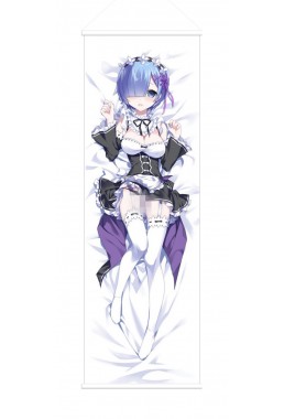 Rem Re Zero Anime Wall Poster Banner Japanese Art