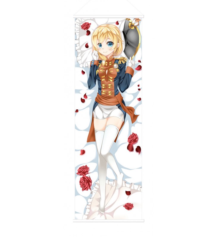 Rodney Warship Girls Scroll Painting Wall Picture Anime Wall Scroll Hanging Deco