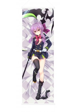 Shinoa Hiragi Owari no Seraph Scroll Painting Wall Picture Anime Wall Scroll Hanging Deco