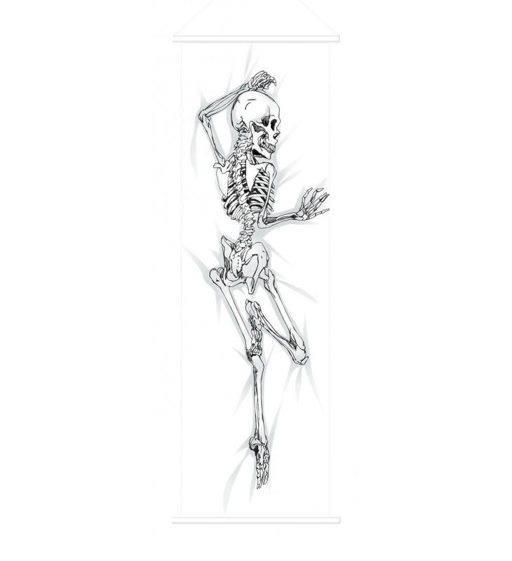 Skeleton Japanese Anime Painting Home Decor Wall Scroll Posters
