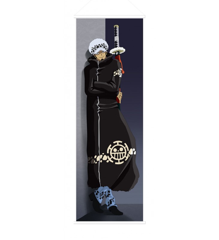 Trafalgar Law Shichibukai Japanese Anime Painting Home Decor Wall Scroll Posters