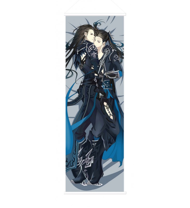 Yaoi Male Character Scroll Painting Wall Picture Anime Wall Scroll Hanging Deco