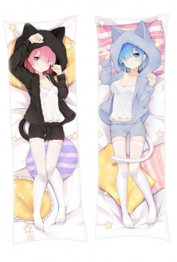 Rem Ram Re Zero Anime Dakimakura Japanese Hugging Body Pillow Cover