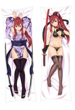 Fairy Tail Erza Scarlet Anime Dakimakura Pillowcover Japanese Love Body Pillowcase