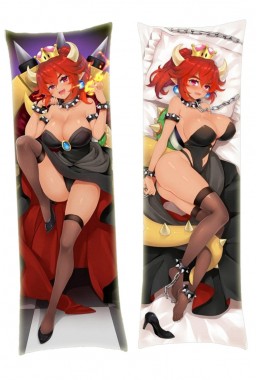 Super Mario Red Hair Bowsette Princess Bowser Anime Dakimakura Pillowcover Japanese Love Body Pillowcase