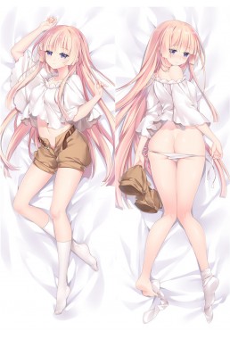 Girly Air Force Gripen Japanese character body dakimakura pillow cover