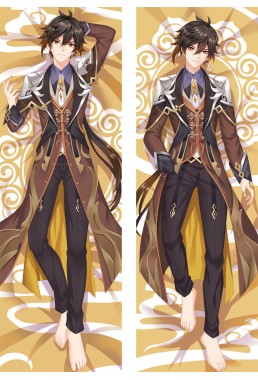 Genshin Impact Zhongli Anime Dakimakura japanese pillowcase