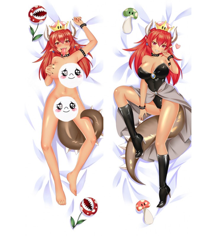 Super Mario Princess Bowsette Anime Dakimakura japanese pillowcase