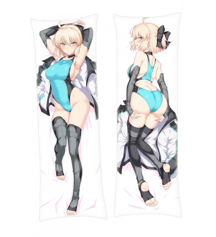 Fate Grand Order FGO Okita Soji Anime Dakimakura Japanese Hugging Body Pillow Cover