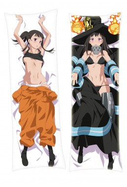 Fire Force Maki Oze Japanese character body dakimakura pillow cover