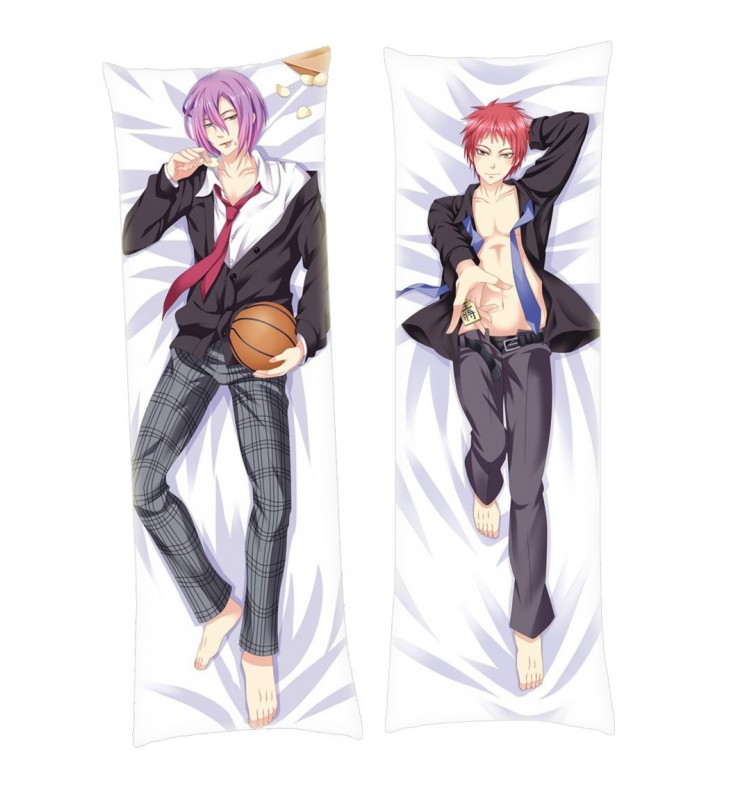 Atsushi Murasakibara and Seijuro Akashi Kuroko no Basket Male Dakimakura Japanese Hugging Body Pillowcase Anime