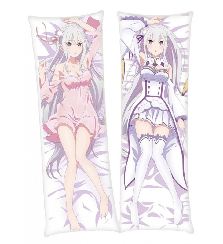 Emilia Re Zero Anime Dakimakura Japanese Hugging Body PillowCases