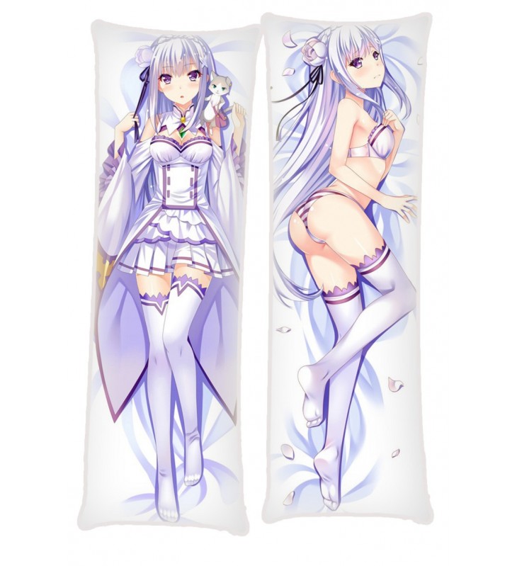 Emilia Re Zero Anime Dakimakura Japanese Hugging Body PillowCases