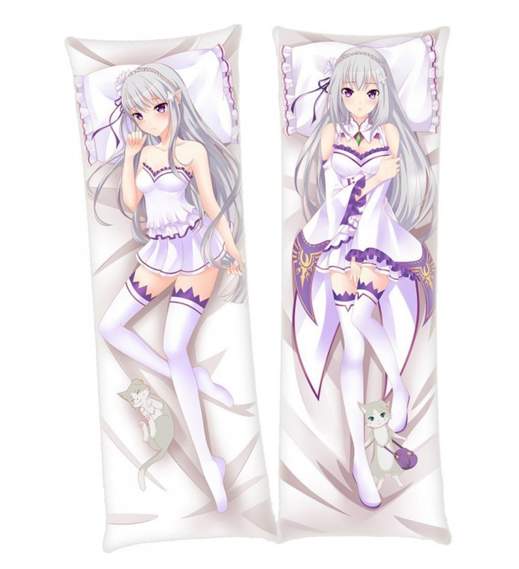 Emilia Re Zero Anime Dakimakura Japanese Hugging Body PillowCases