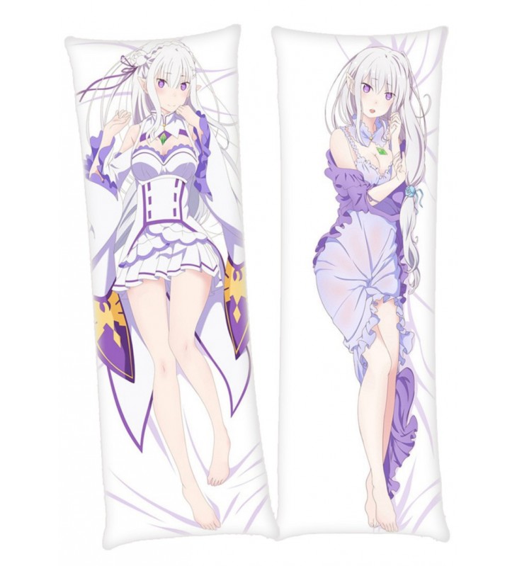 Emilia Re Zero Anime Dakimakura Japanese Hugging Body PillowCases