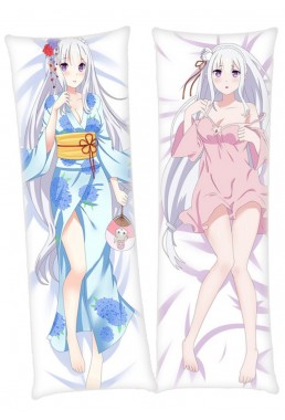 Emilia Re Zero Anime Dakimakura Japanese Hugging Body PillowCases