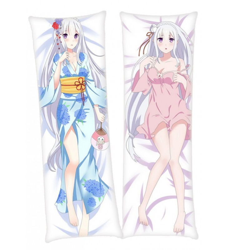 Emilia Re Zero Anime Dakimakura Japanese Hugging Body PillowCases