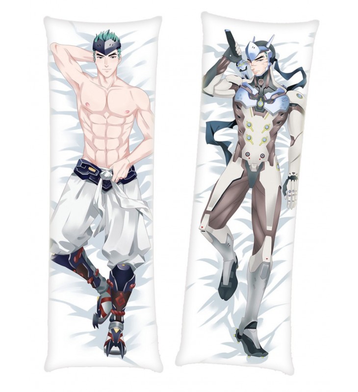 Genji Overwatch Male Anime body dakimakura japenese love pillow cover