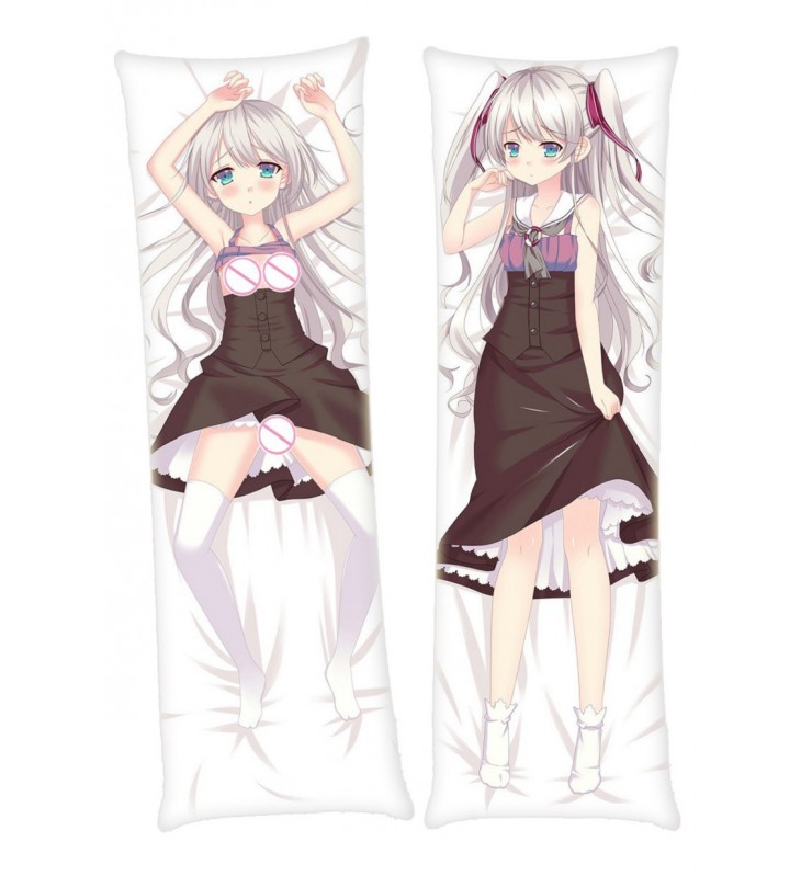 Kawaii White Haired Girl Dakimakura 3d pillow japanese anime pillow case