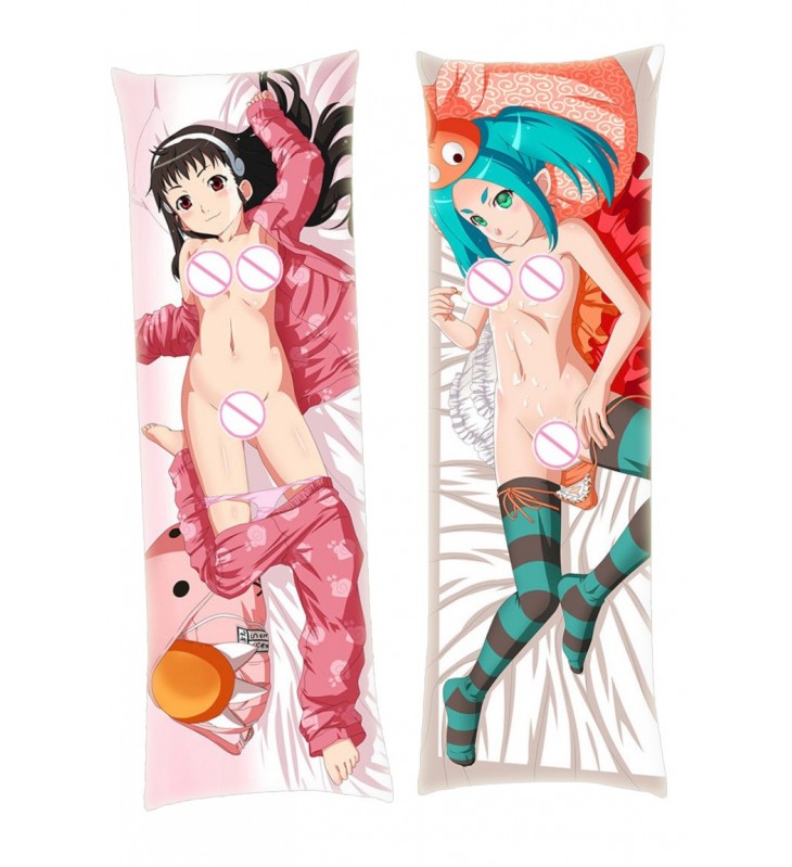 Mayoi Hachikuji and Yotsugi Ononoki Monogatari Dakimakura Japanese Hugging Body Pillowcase Anime