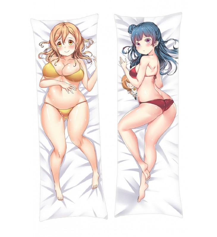 HANAMARU KUNIKIDA AND YOSHIKO TSUSHIMA LOVE LIVE! SUNSHINE!! Dakimakura Japanese Hugging Body Pillowcase Anime