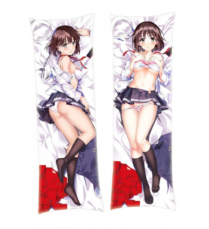 MEGUMI KATO SAENAI HEROINE NO SODATEKATA Dakimakura Japanese Hugging Body Pillowcase Anime