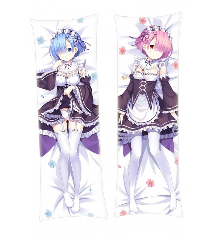 Rem and Ram Re:Zero Body hug dakimakura girlfriend body pillow cover