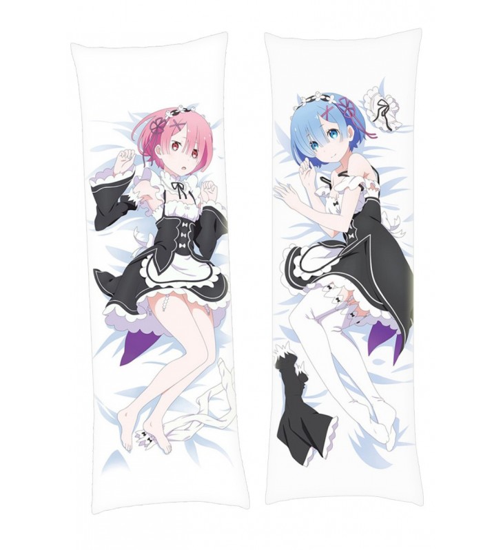 Rem and Ram Re:Zero Body hug dakimakura girlfriend body pillow cover