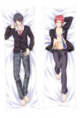 Tatsuya Himuro and Seijuro Akashi Kuroko no Basket Male Dakimakura Japanese Hugging Body Pillowcase Anime